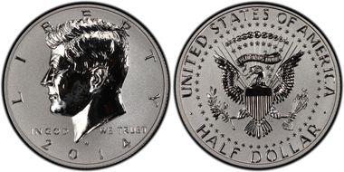 2014-W 50C Reverse Proof 50th Anniversary Set PR68