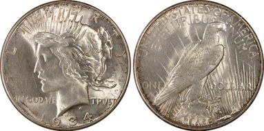1934-D $1 VAM 3, DDO, Medium D MS63