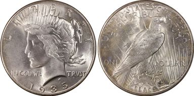 1935 $1 MS64