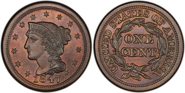 1847 1C N-4 MS65BN