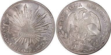 1865-C CE 8 R Cn22 5 Pt. Star MS62