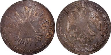 1857-C CE 8 R Cn12 MS62