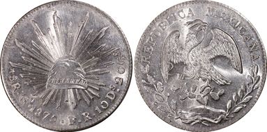 1875-Go FR 8 R Go55 MS62