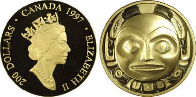 1997 $200 Haida Mask PR69DCAM