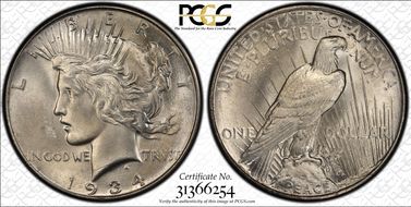 1934 $1 MS64