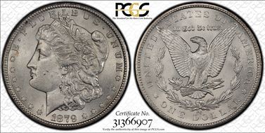 1879-CC $1 Capped Die MS63