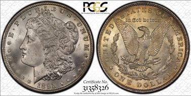 1893 $1 MS64