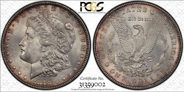 1878 7TF $1 Reverse of 1878 MS63