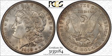 1902 $1 MS64