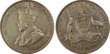 1932(m) Florin KM-27  Ag VF35