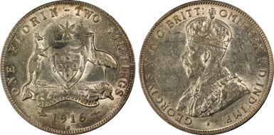 1916-M Florin KM-27  Ag AU53