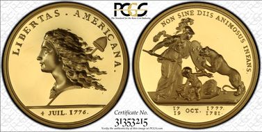 (2000) AV Medal Libertas Americana Restrike PR69DCAM