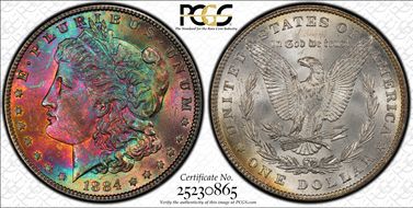 1884 $1 MS66