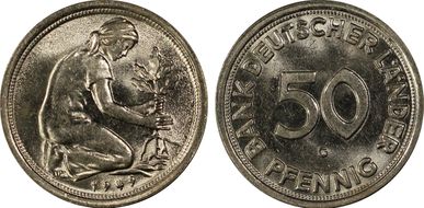 1949-G 50 Pfg J-379 MS63