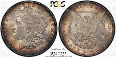 1886 $1 MS62