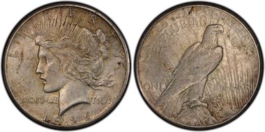 1926 $1 VAM 1A, Broken Wing AU53