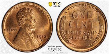 1913-D 1C MS65RD