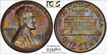 1963-D 1C MS64BN