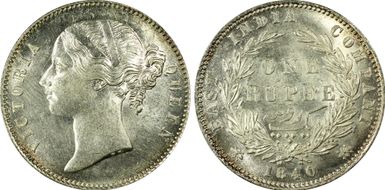 1840(C or B) Rupee SW-3.33 MS62
