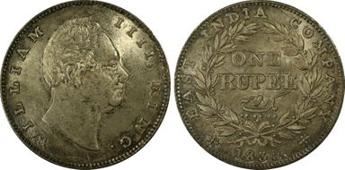 1835.(C) Rupee SW-1.37 MS64