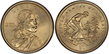 2009-D $1 Native American - Position B MS65