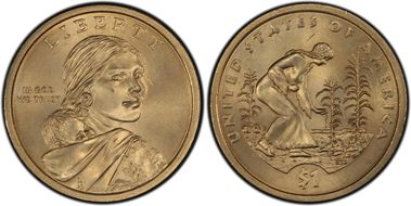 2009-D $1 Native American - Position B MS66