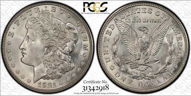 1921-D $1 MS66