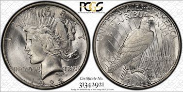 1922-D $1 MS66