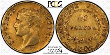 AN 13-A (1804) 40 Fr Gad-1081 1 cours/long AU53