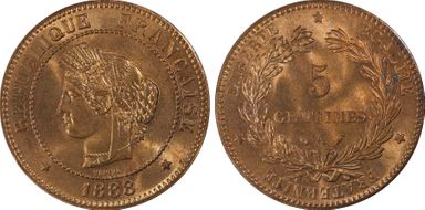 1888-A 5C Gad-157a MS64RD