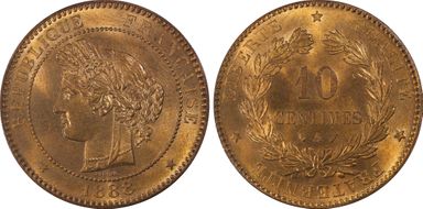 1888-A 10C Gad-265a MS65RD