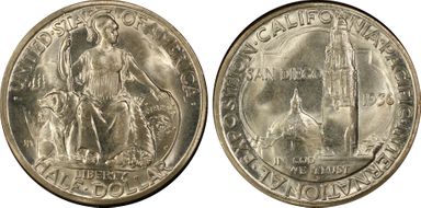1936-D 50C San Diego MS66