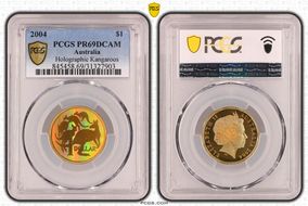 2004 $1 Holographic Kangaroos PR69DCAM