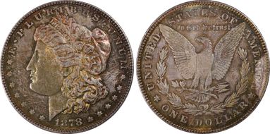 1878 7/8TF $1 Strong MS63PL