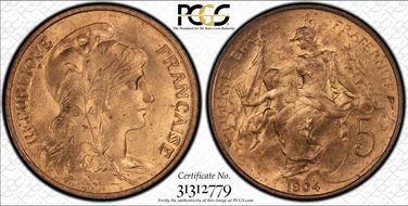 1904 5C Gad-165 F-119 MS65RD