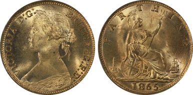 1865 1/4D S-3958 MS65RD