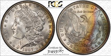 1887 $1 MS67