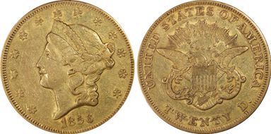 1856 $20 XF45