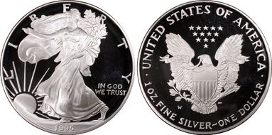 1995-W $1 Silver Eagle PR69DCAM