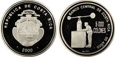 2000 5000 C Central Bank PR65DCAM