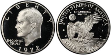 1972-S $1 Silver PR70DCAM