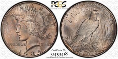 1934 $1 MS65