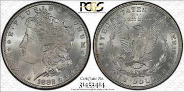 1882 $1 MS66+