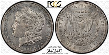 1892-S $1 AU55