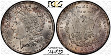 1891-CC $1 MS64