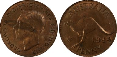 1944 Y. (p) 1D MS63RB