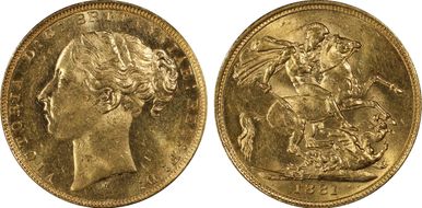 1881-M Sov St. George S-3857 MS63