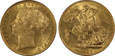 1882-S Sov S-3858E St. George MS62