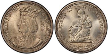 1893 25C Isabella MS65+