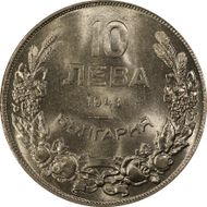 1943 10 Leva KM-40b MS66